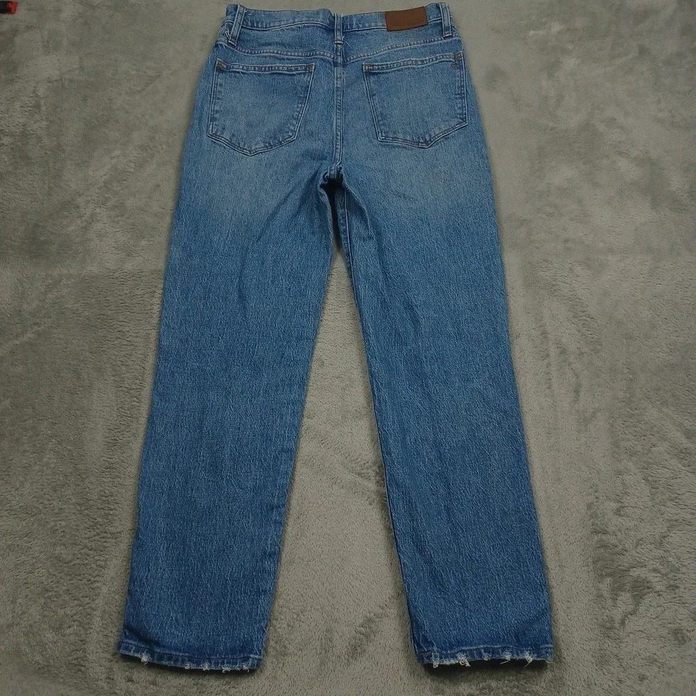 Madewell Jeans Womens 27 Blue Denim Classic Straight Jeans Light Wash‎